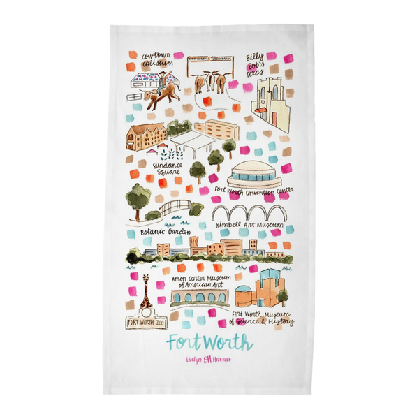 Fort Worth, TX Tea Towel