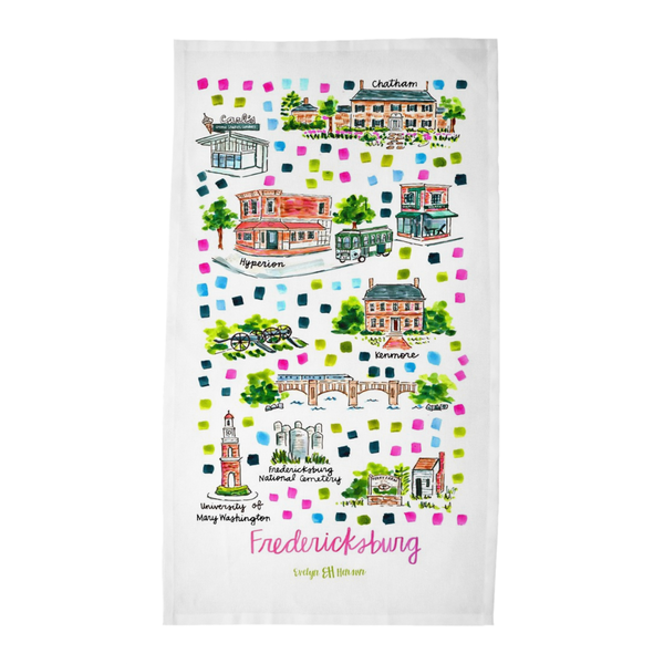 Fredericksburg, VA Tea Towel