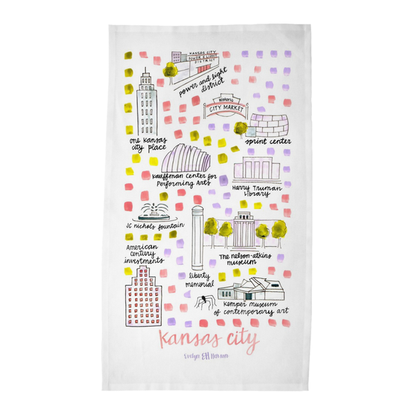 Kansas City, MO Tea Towel