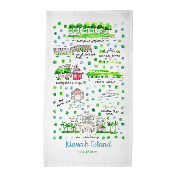 Kiawah Island, SC Tea Towel