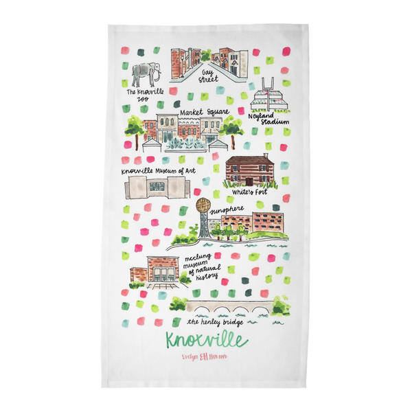 Knoxville, TN Tea Towel