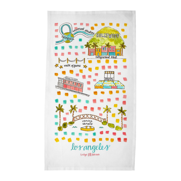 Los Angeles, CA Tea Towel