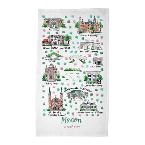 Macon, GA Tea Towel