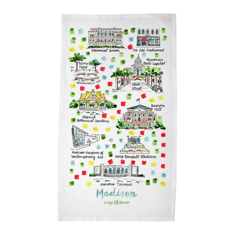 Madison, WI Tea Towel