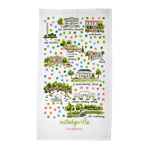 Milledgeville, GA Tea Towel