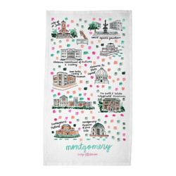 Montgomery, AL Tea Towel