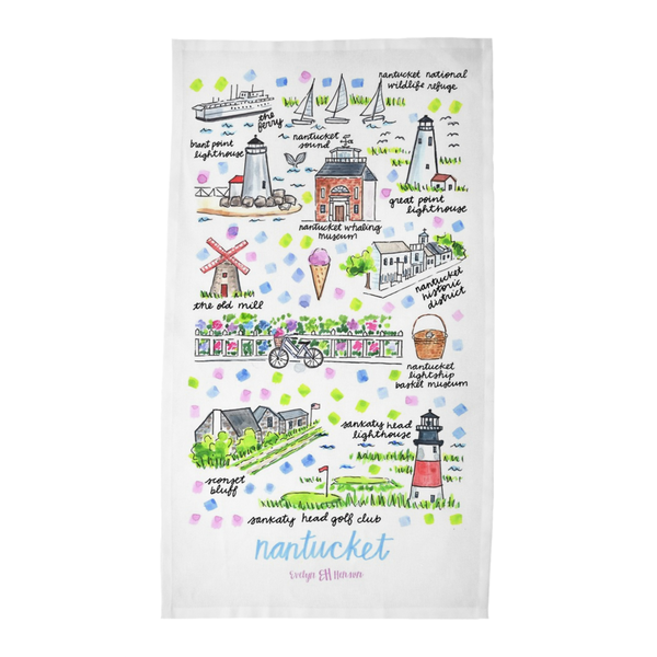 Nantucket, MA Tea Towel