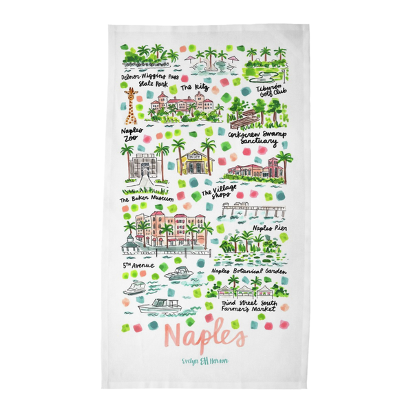 Naples, FL Tea Towel
