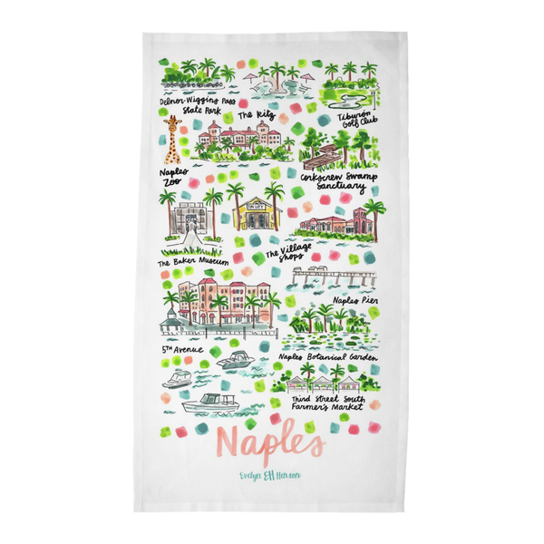 Naples, FL Tea Towel