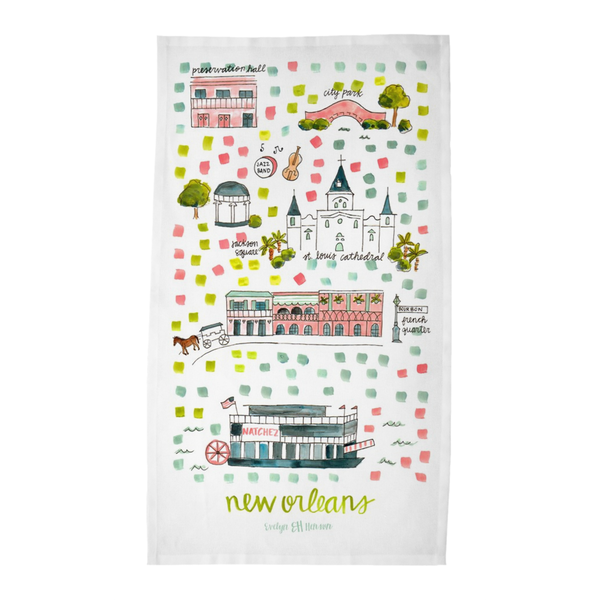 New Orleans, LA Tea Towel