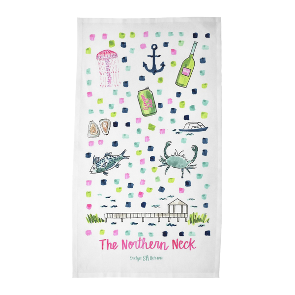 Northern Neck, VA Tea Towel