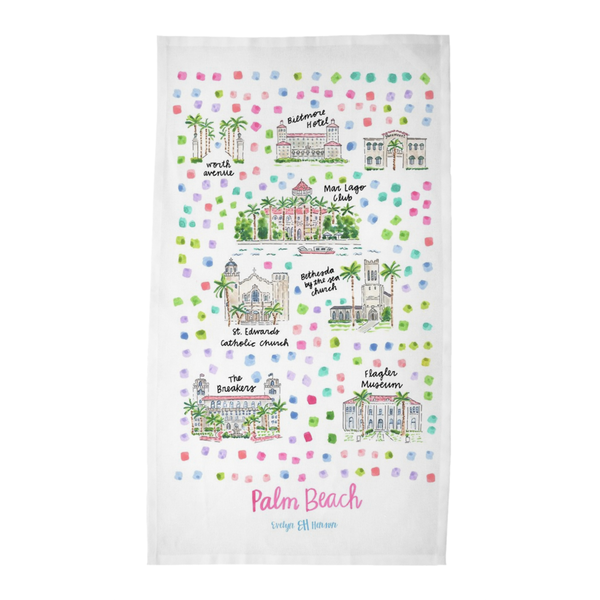 Palm Beach, FL Tea Towel