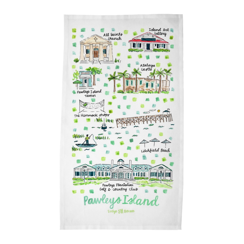 Pawleys Island SC Tea Towel