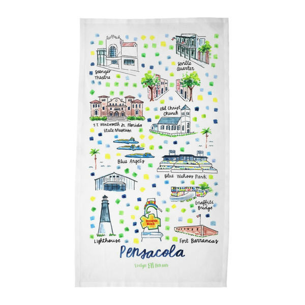 Pensacola, FL Tea Towel