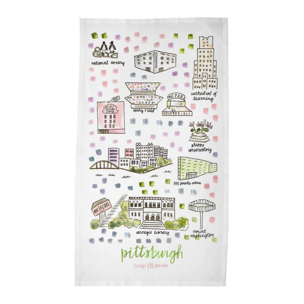 Pittsburgh, PA Tea Towel