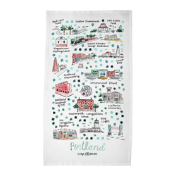 Portland, ME Tea Towel