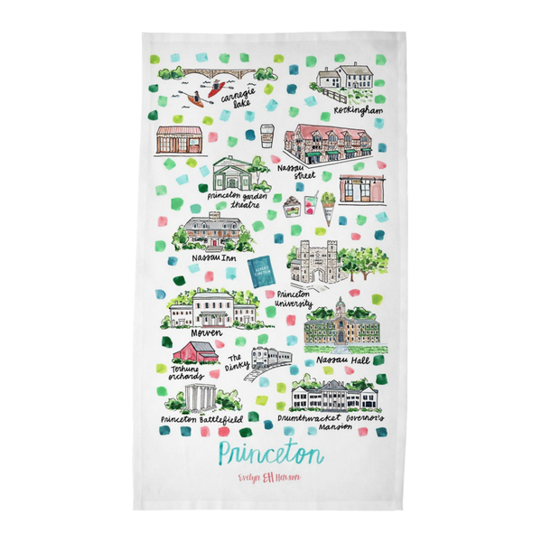 Princeton, NJ Tea Towel