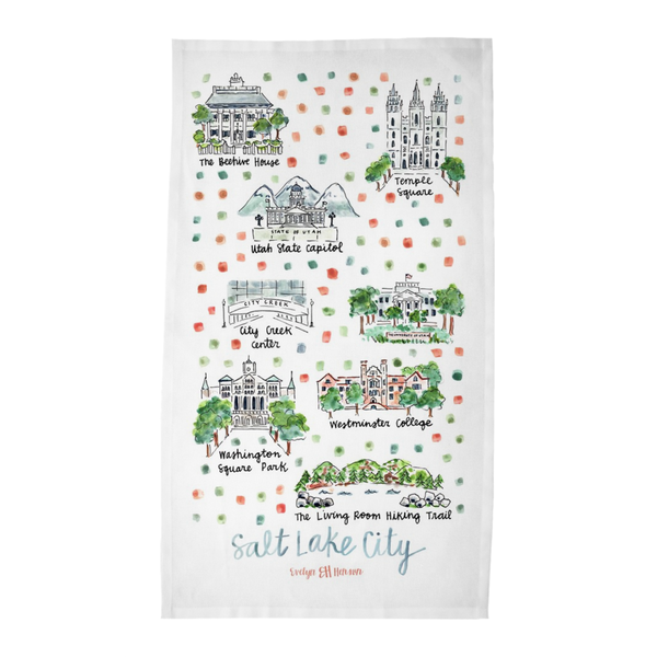 Salt Lake City, UT Tea Towel