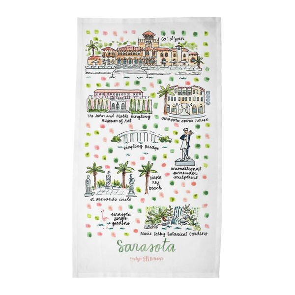 Sarasota, FL Tea Towel