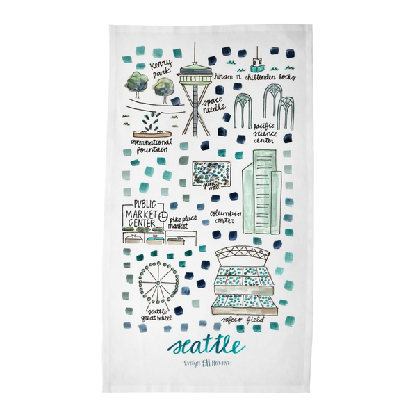 Seattle, WA Tea Towel