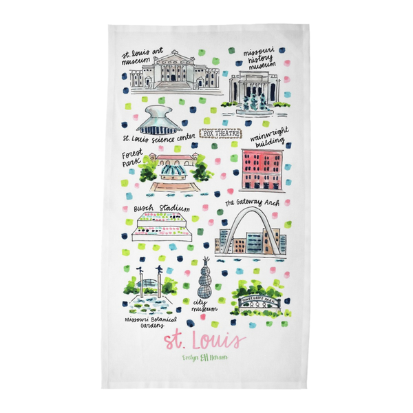 St. Louis, MO Tea Towel