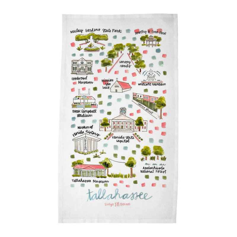 Tallahassee, FL Tea Towel