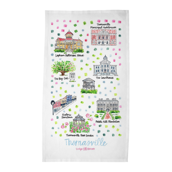 Thomasville, GA Tea Towel