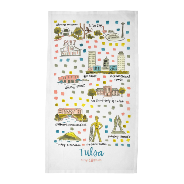Tulsa, OK Tea Towel