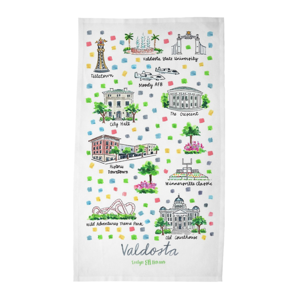 Valdosta, GA Tea Towel