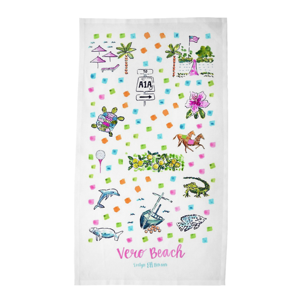 Vero Beach, FL Tea Towel