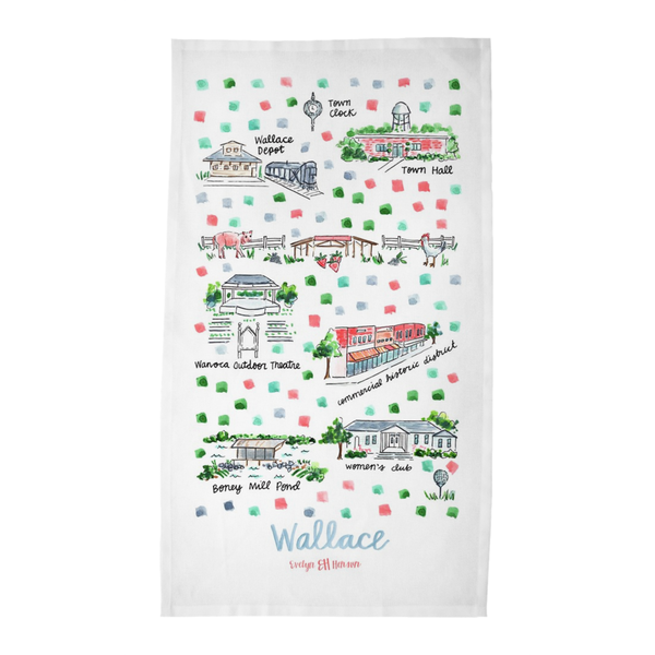 Wallace, NC Tea Towel