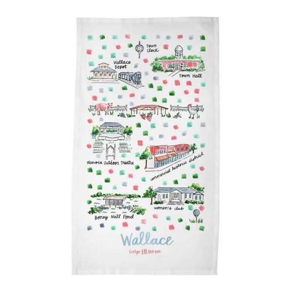 Wallace, NC Tea Towel