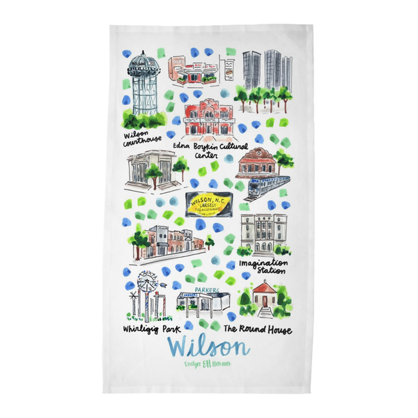 Wilson, NC Tea Towel