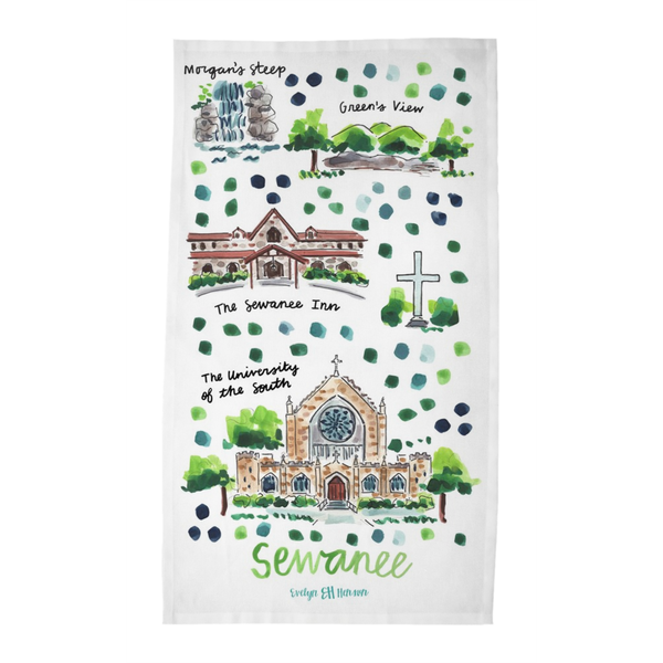 Sewanee, TN Tea Towel