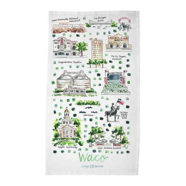 Waco, TX Tea Towel