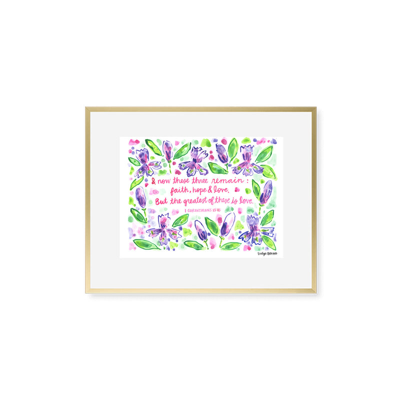 The "1 Corinthians 13:13" Fine Art Print
