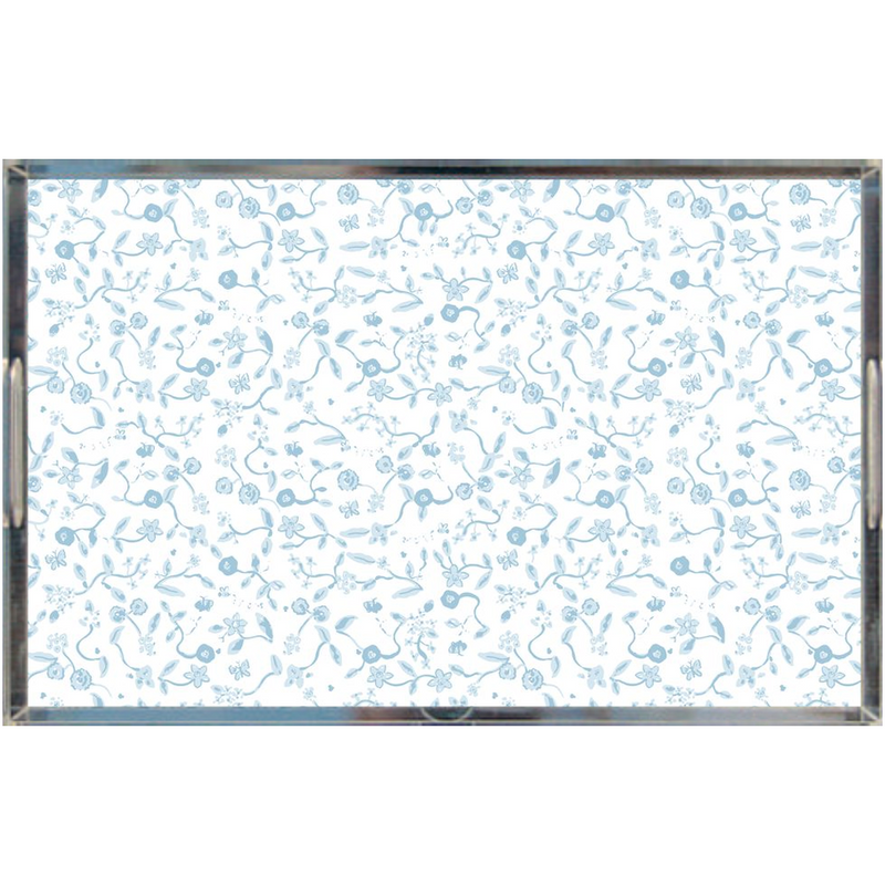 Bisou Blooms Blue Tray