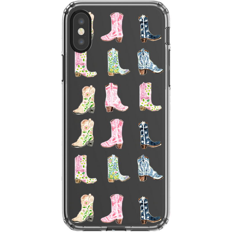 Phone Case, Cowgirl Boots Print