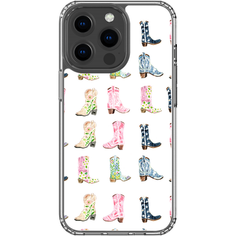 Phone Case, Cowgirl Boots Print