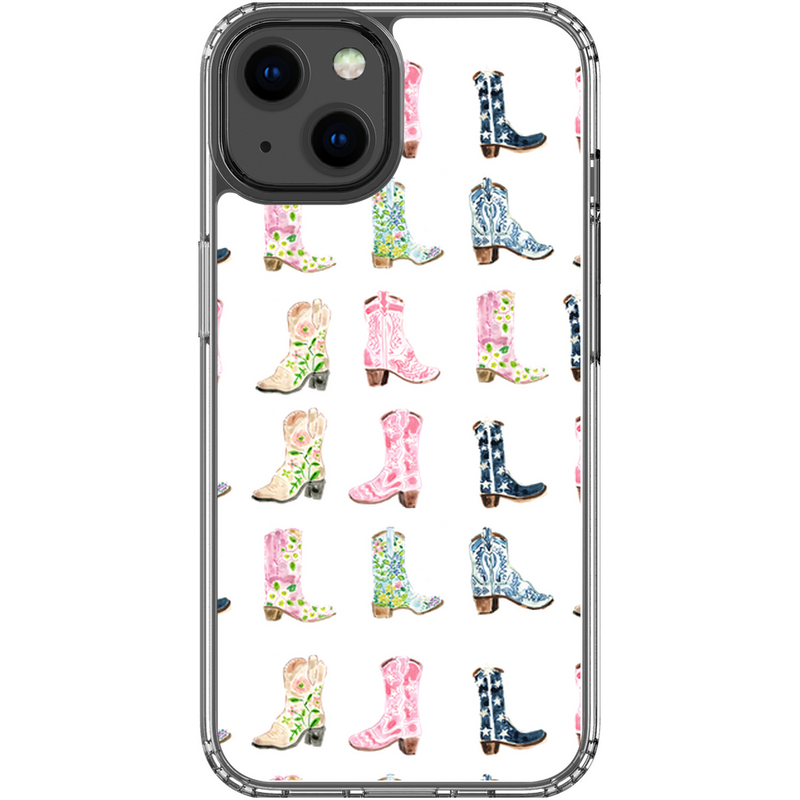 Phone Case, Cowgirl Boots Print