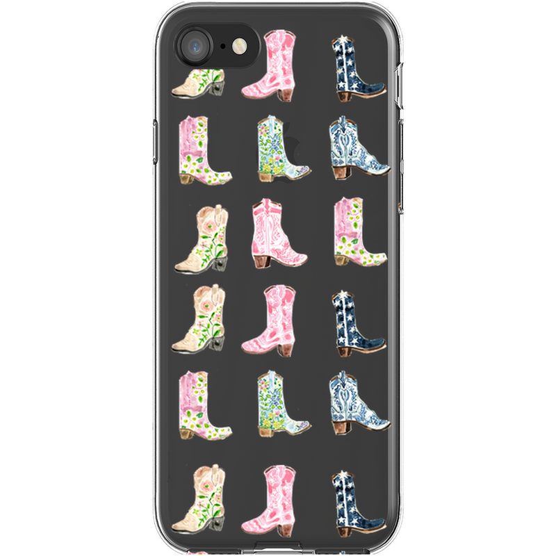 Phone Case, Cowgirl Boots Print