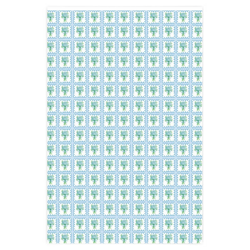 Hydrangea Quilt Wrapping Paper