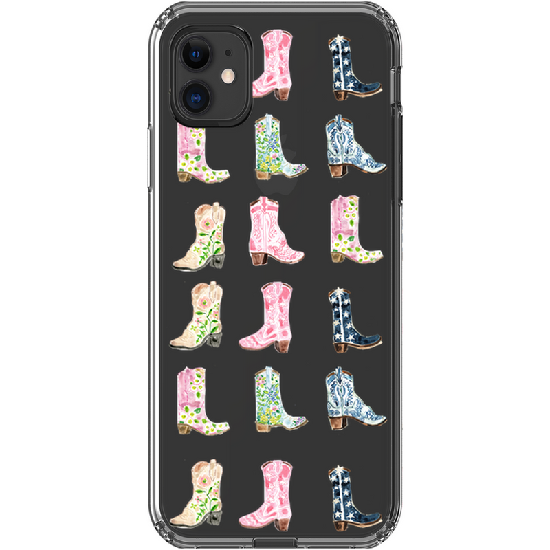 Phone Case, Cowgirl Boots Print