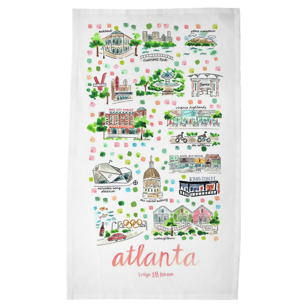 Atlanta, GA Tea Towel