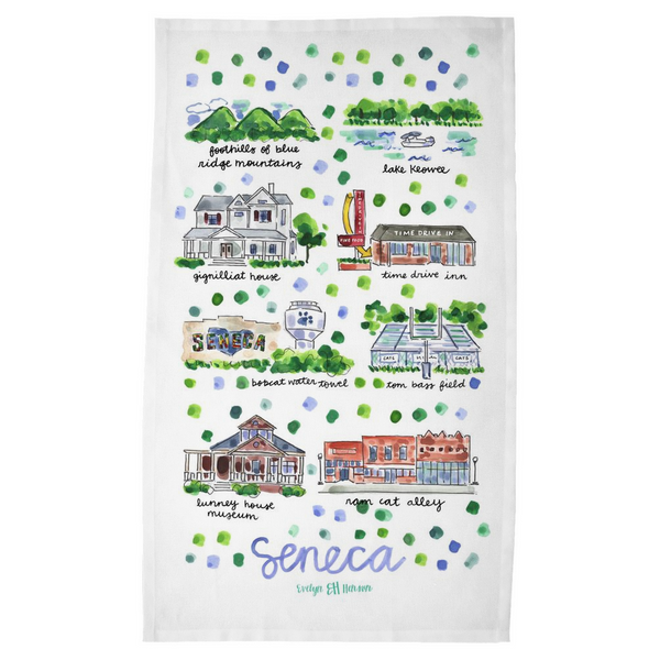 Seneca, SC Tea Towel