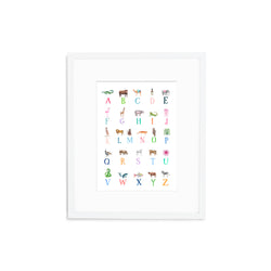 The "ABC Animals" Fine Art Print