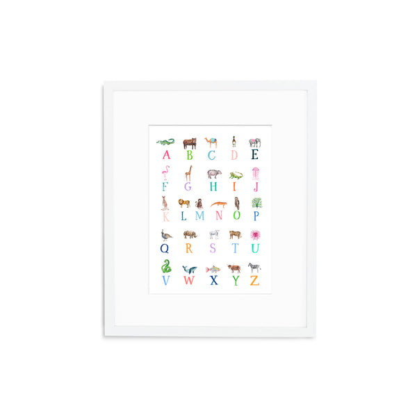 The "ABC Animals" Fine Art Print