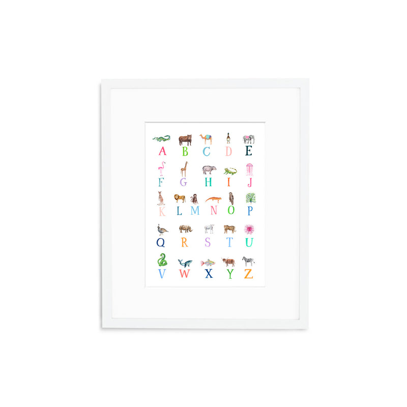 The "ABC Animals" Fine Art Print