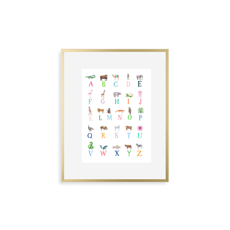 The "ABC Animals" Fine Art Print