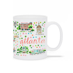 Atlanta, GA Map Mug